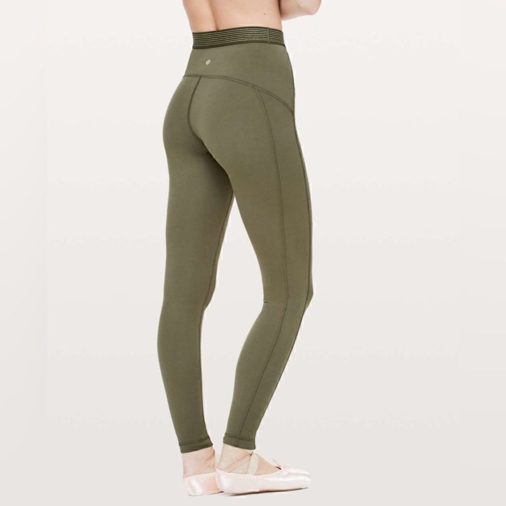 Lululemon Principal Dancer Golden Lining Tight *28" Size 4 - Picture 2 of 13